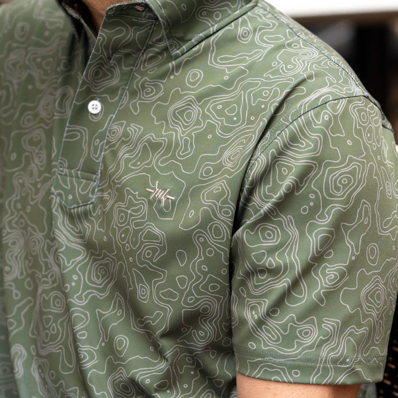 Texas Standard Big Bend Topo Polo - Agave