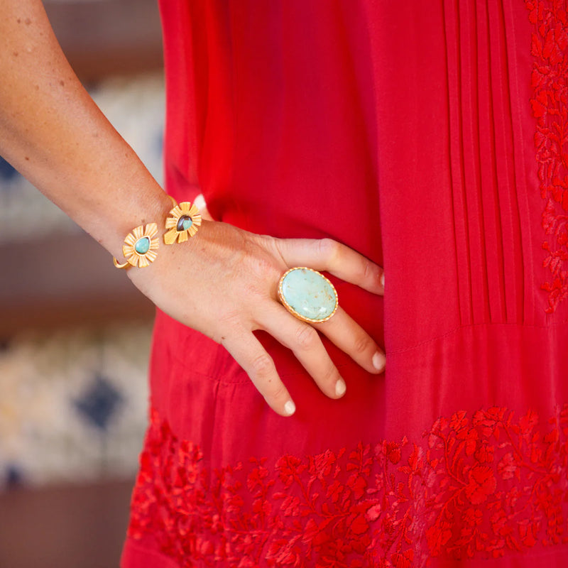 Christina Greene Statement Ring - Turquoise
