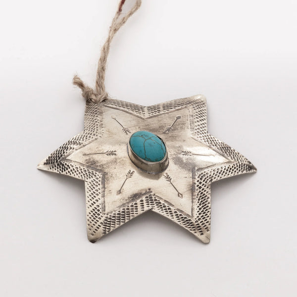 J. Alexander Star With Turquoise Ornament 