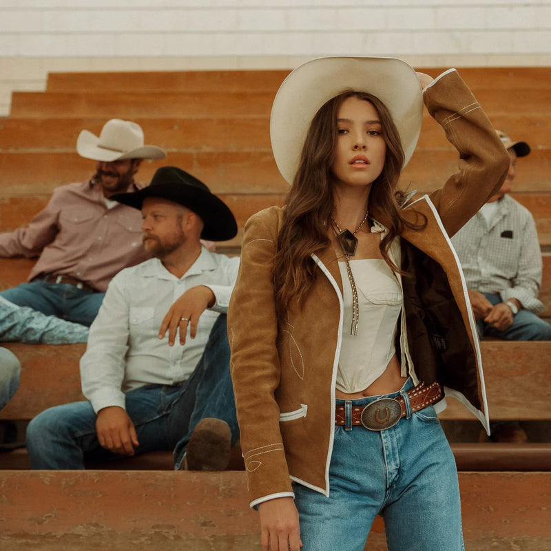 WESTERN AND CO RODEO READY BLAZER- CARAMEL