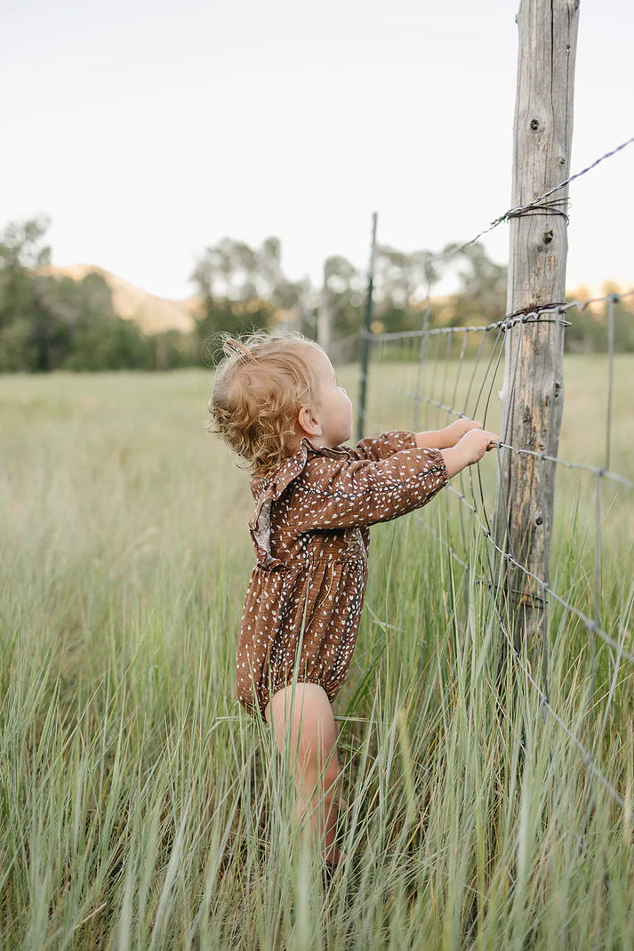 Velvet Fawn Bubble Fawning Over You Onesie
