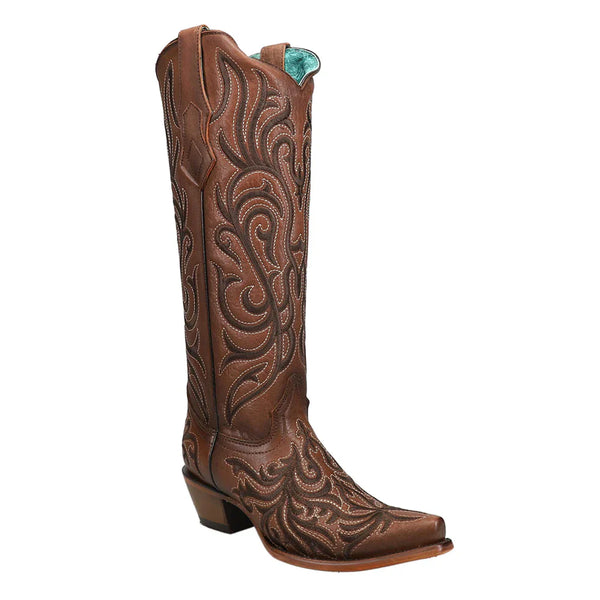 Corral Women's Embroidered Snip Toe Cowboy Boots