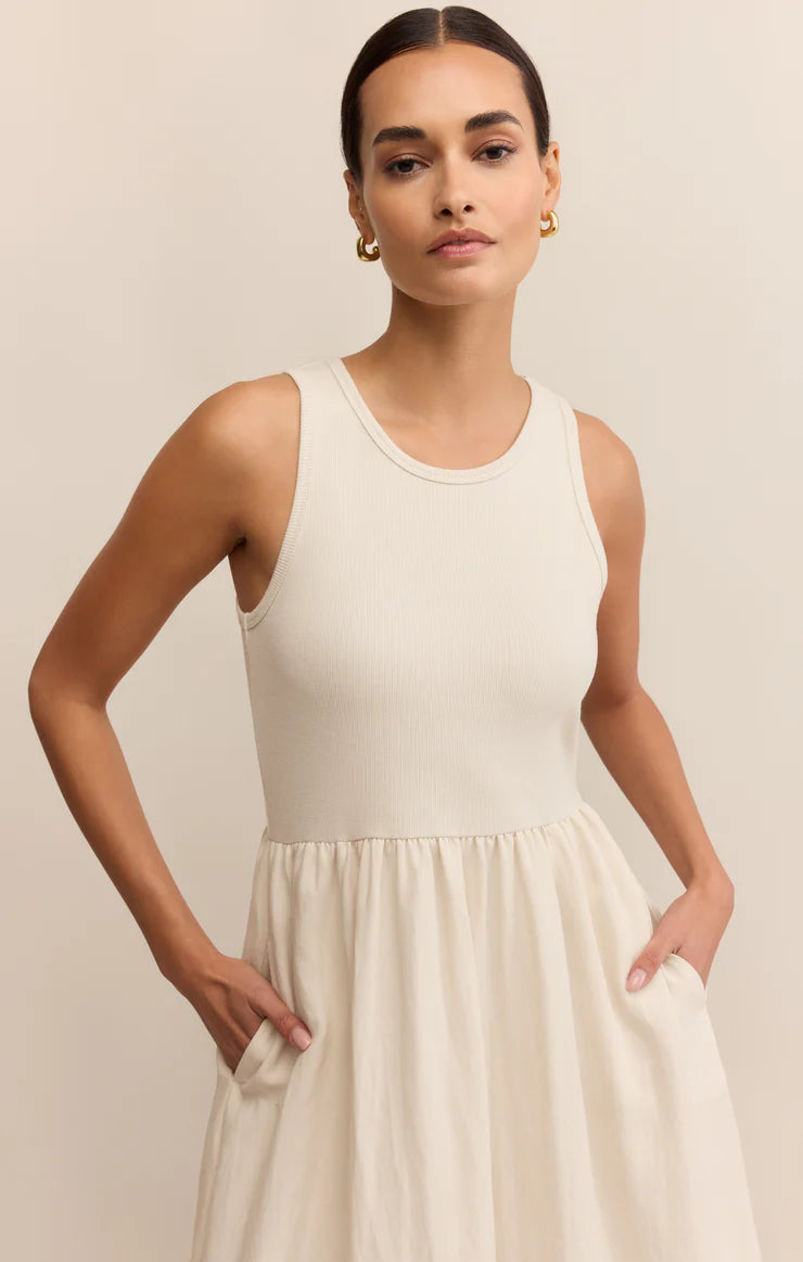 Z Supply Charlotte Rib Midi Dress
