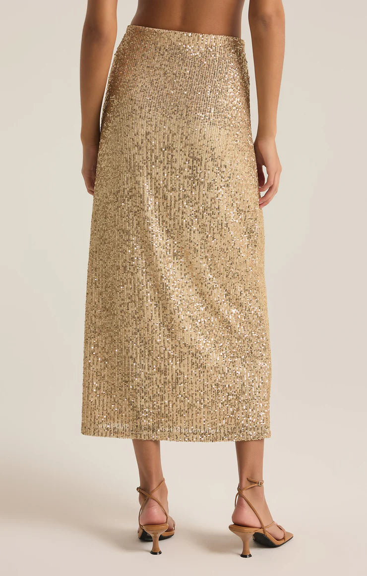 Z SUPPLY Saturn Sequin Midi Skirt