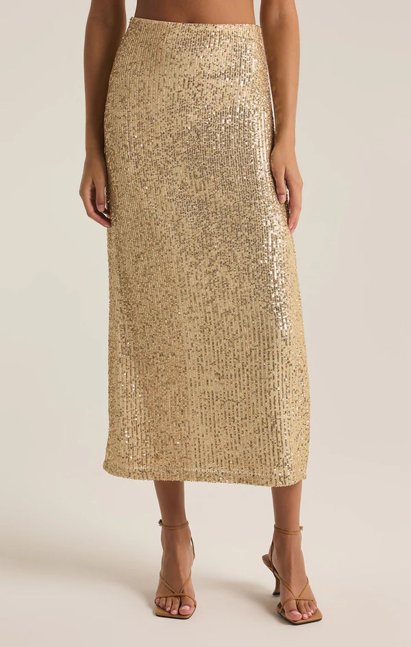 Z SUPPLY Saturn Sequin Midi Skirt