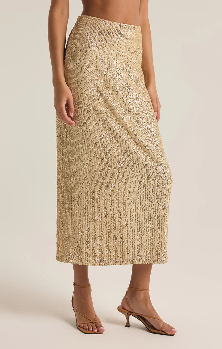 Z SUPPLY Saturn Sequin Midi Skirt