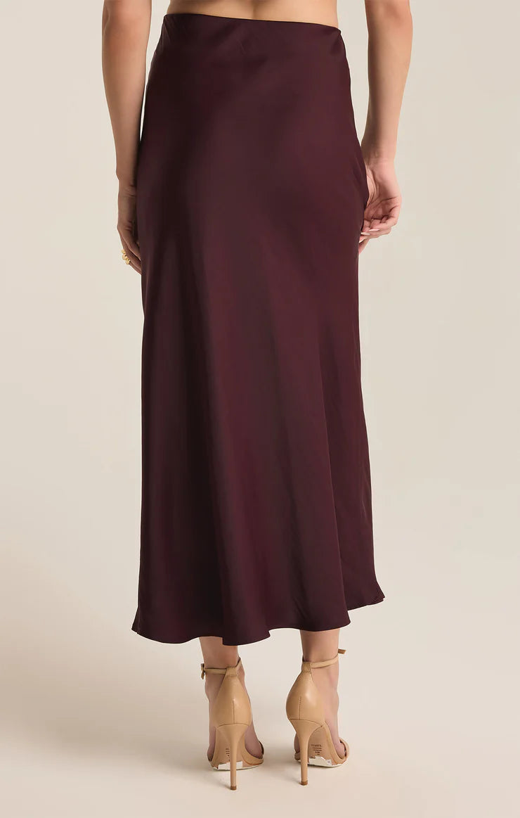 Z SUPPLY Europa Luxe Sheen Midi Skirt