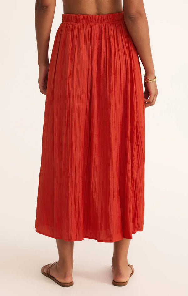 Z Supply Nicoline Crinkle Midi Skirt