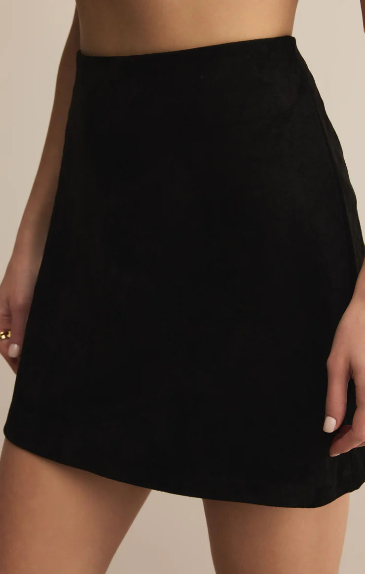 Z Supply Ciera Faux Suede Mini Skirt