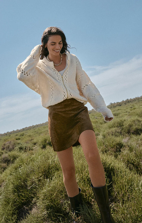 Z Supply Ciera Faux Suede Mini Skirt
