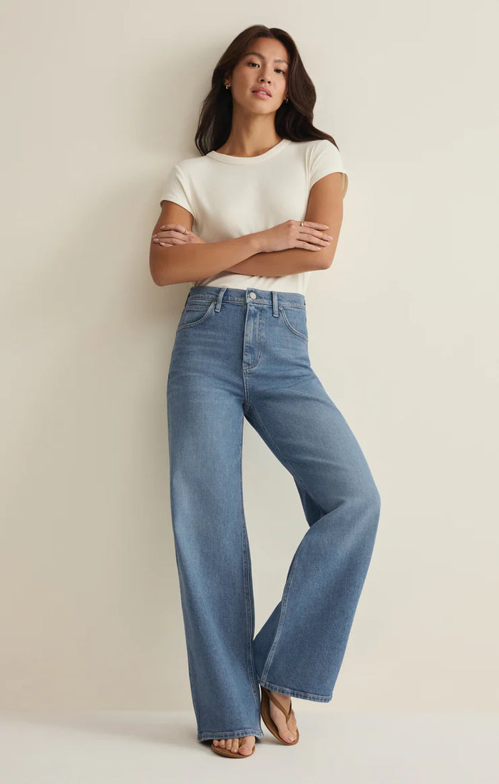 Z Supply Nova High Rise Wide Leg Denim Pant – Maverick Fine