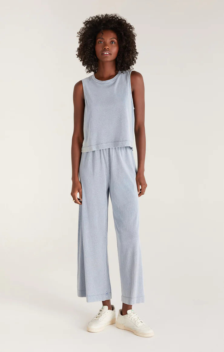 ZSUPPLY SLOANE JERSEY DENIM MUSCLE TANK
