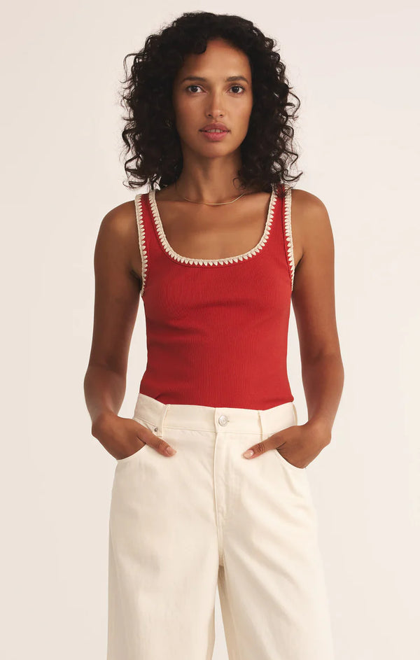 Z Supply Jaidynn Whipstitch Rib Tank
