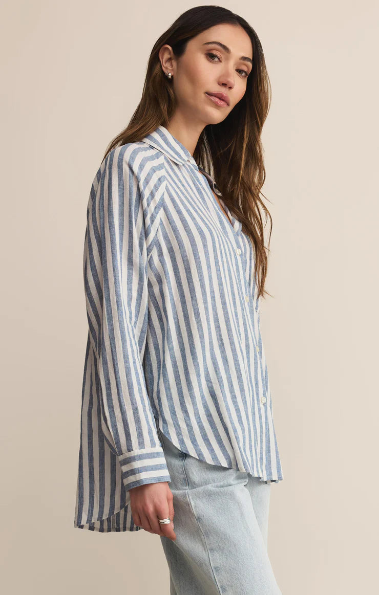 Z Supply Perfect Linen Striped Top