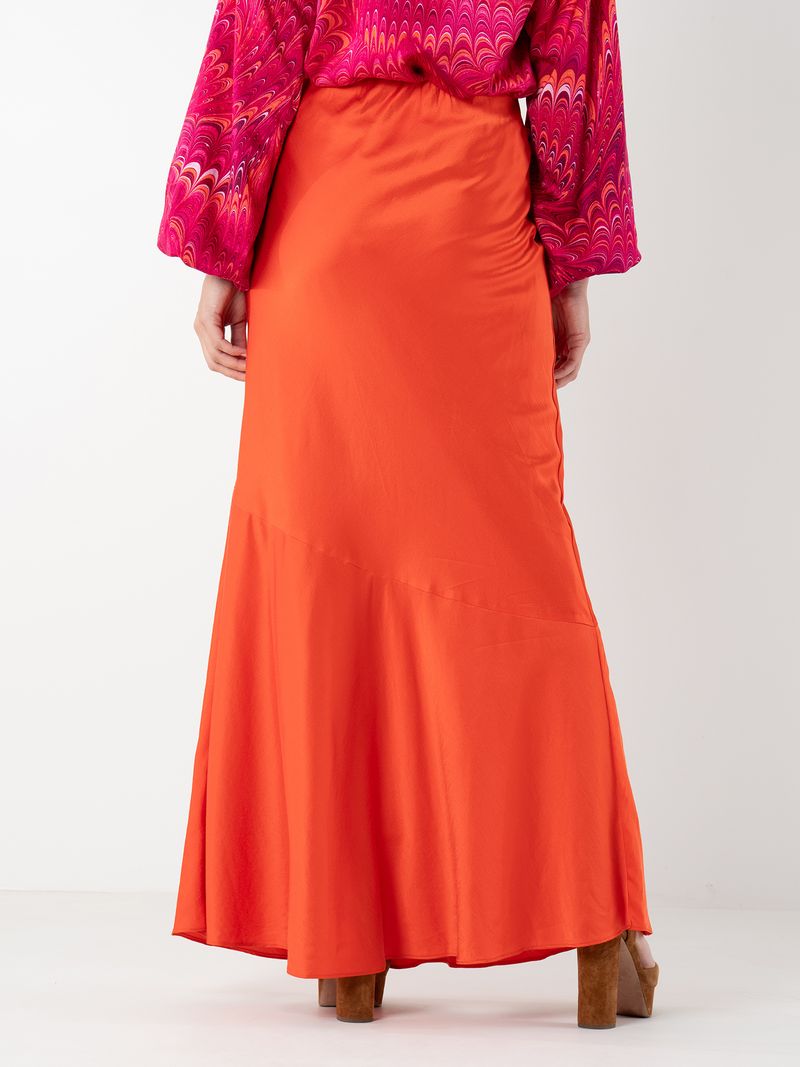 Emily McCarthy Bias Silk Cotton Skirt