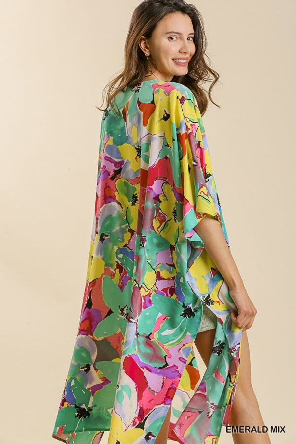 UMGEE LONG WITH SIDE SLITS KIMONO