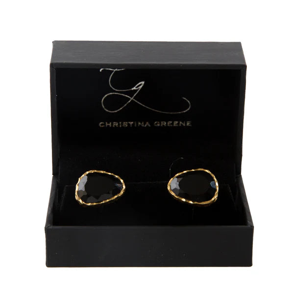 CHRISTINA GREENE Men Cufflink Set - Black Onyx