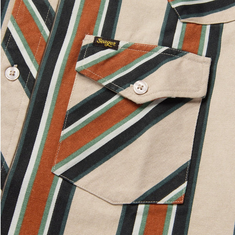 Amarillo Short Sleeve Shirt Stone Stripe