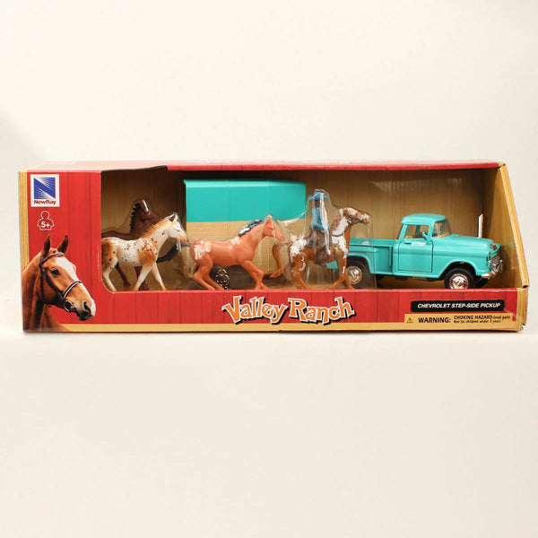 M&F® Children's Valley Ranch Chevrolet 55" Pickup Toy Set 