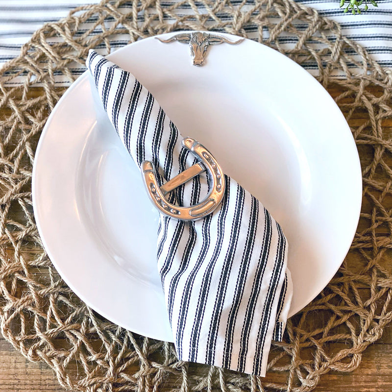 Arthur Court Longhorn Melamine Lunch Plates - Set of 4
