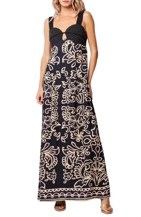 CIEBON CARINI MEDALION MAXI DRESS