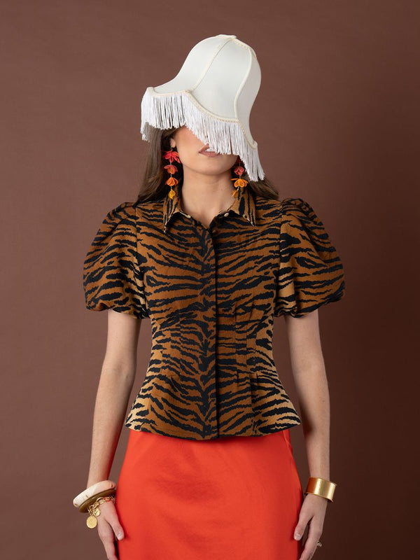 Emily Mccarthy Britt Jacquard Top 