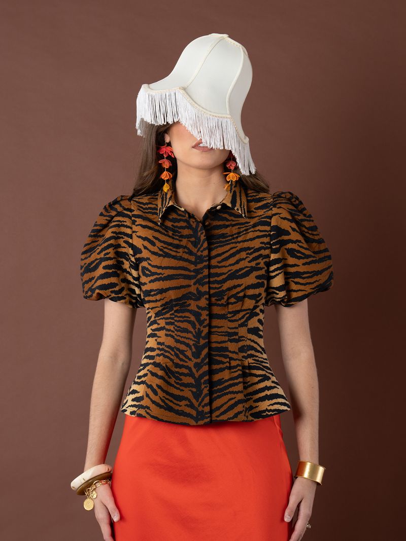 Emily Mccarthy Britt Jacquard Top 