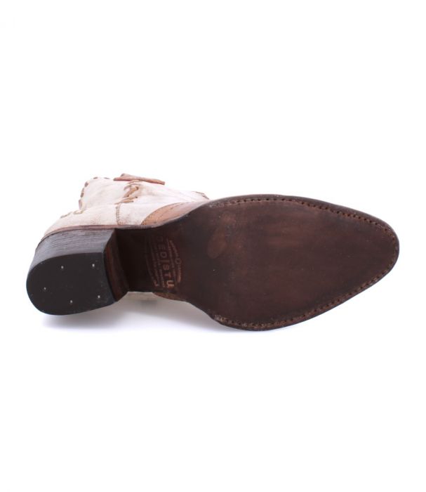 dark brown underside of boot