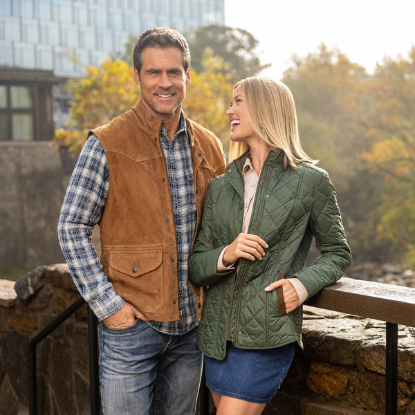 Madison Creek Bandera Goat Suede Leather Vest
