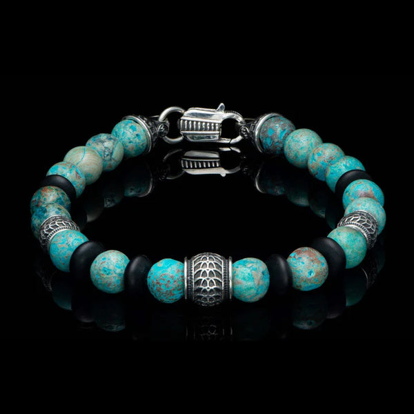 WILLIAM HENRY BLUE AGATE NEWPORT BRACELET