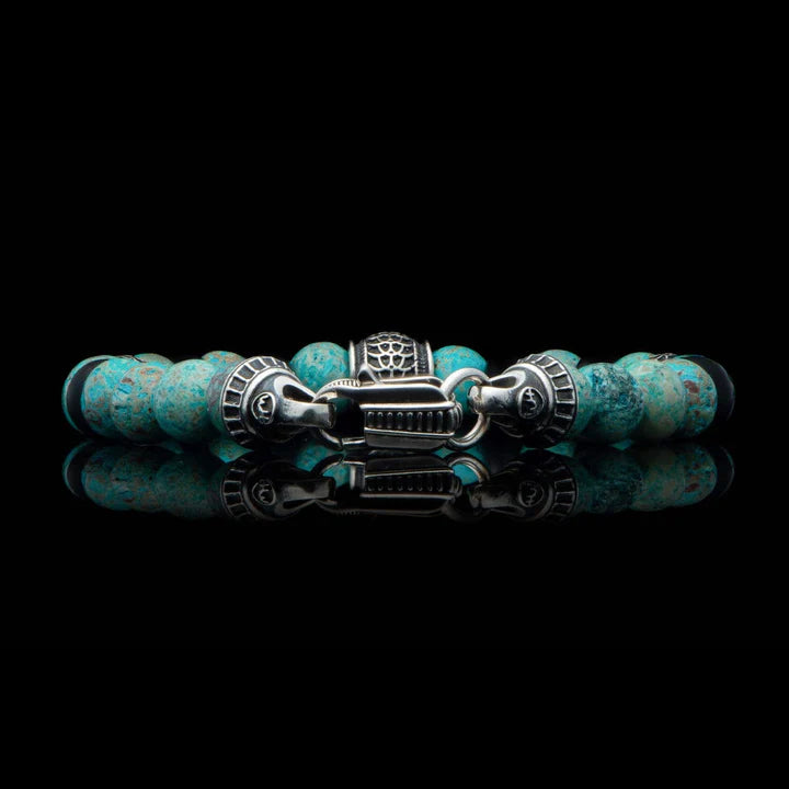 WILLIAM HENRY BLUE AGATE NEWPORT BRACELET