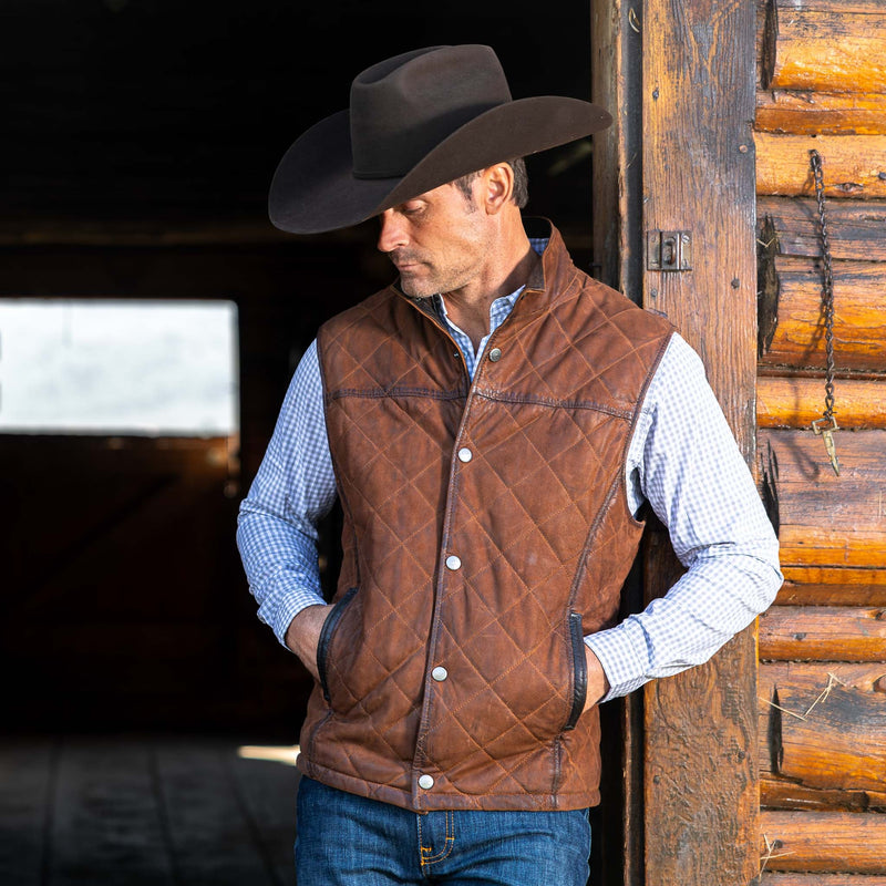 Madison Creek Beaver Creek Waxed Goat Suede Vest