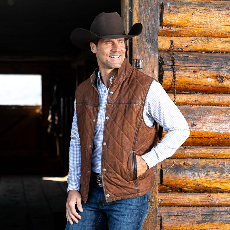 Madison Creek Beaver Creek Waxed Goat Suede Vest