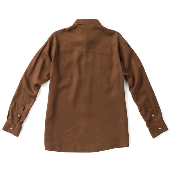 Brown shirt on a white background