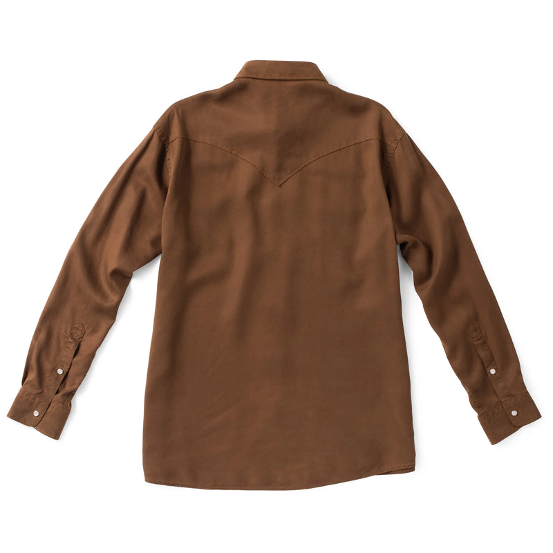Brown shirt on a white background