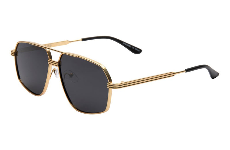 I-SEA BLISS GOLD / SMOKE POLARIZED LENS SUNGLASSES 