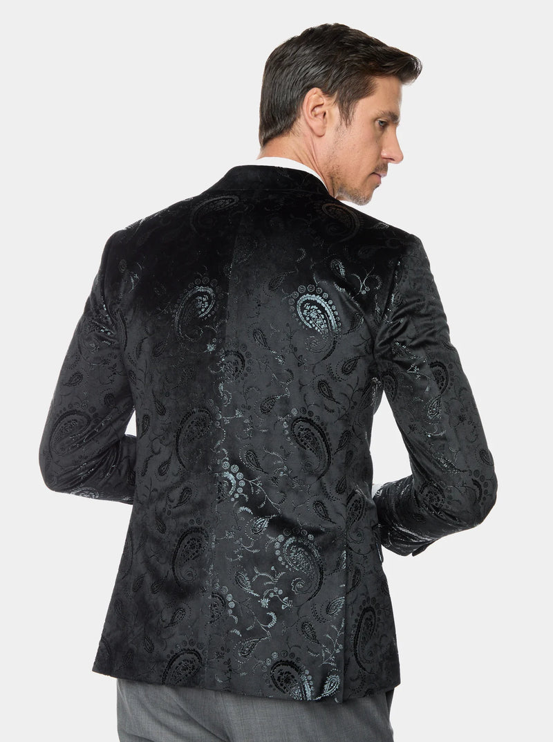 ROBERT GRAHAM ABNEY BLACK SPORT COAT