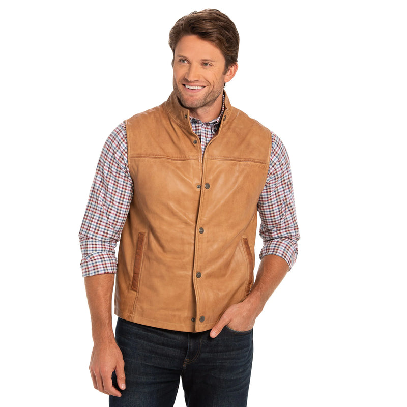 MADISON CREEK Canyon Lambskin Leather Vest