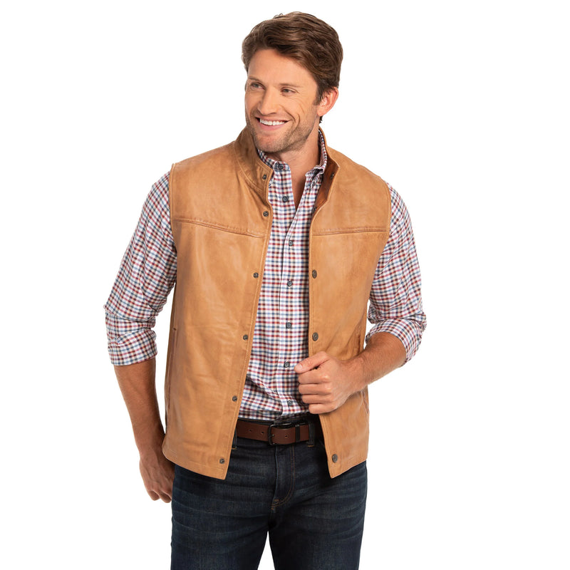 MADISON CREEK Canyon Lambskin Leather Vest