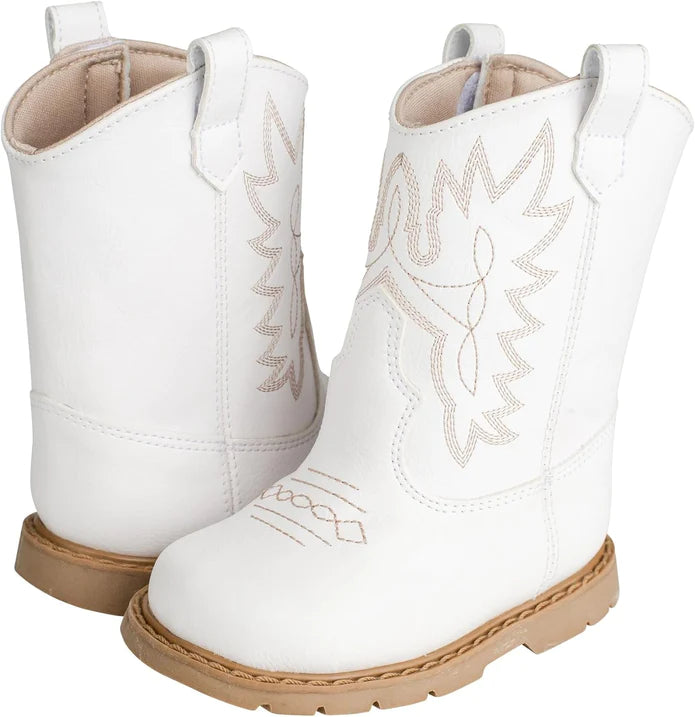 WHITE KIDS COWBOY BOOT