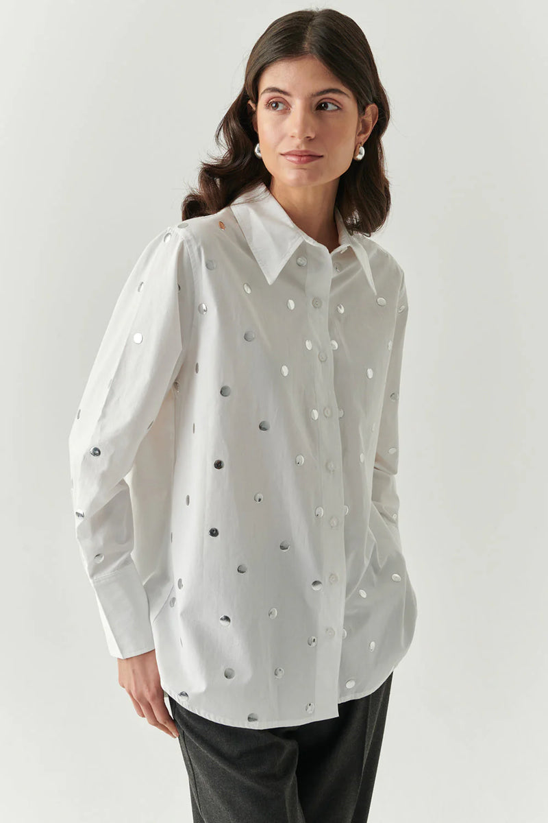 Exquise Murphy White With Studs Blouse 