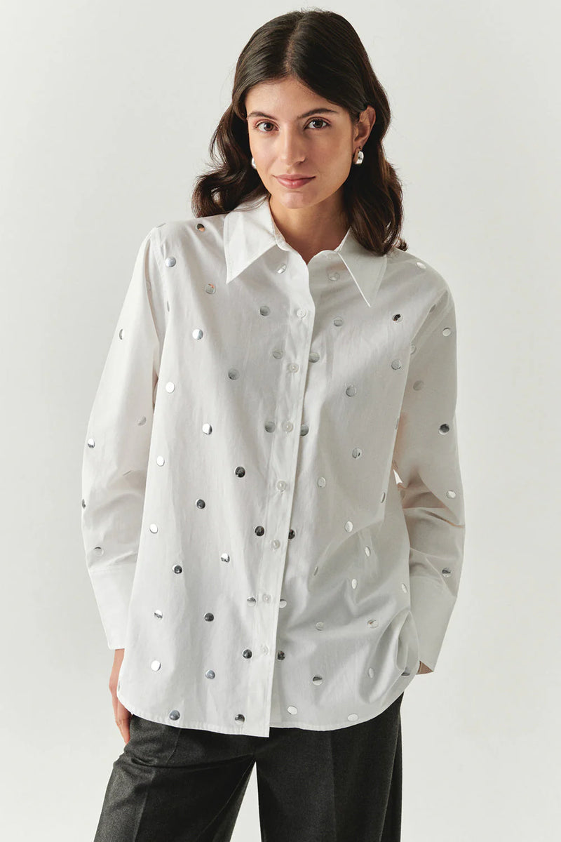 Exquise Murphy White With Studs Blouse 
