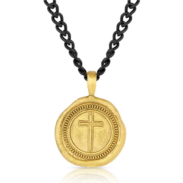 Montana Silversmiths Seal of Faith Cross Necklace