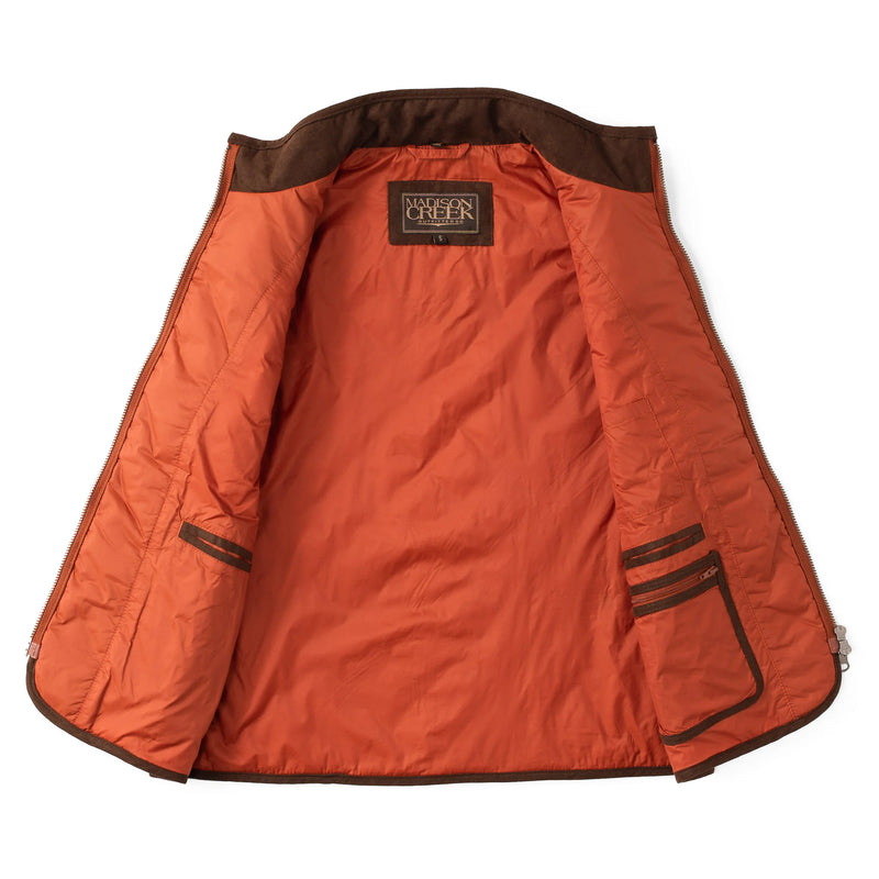 Madsion Creek Ennis Quilted Nylon Vest with Microsuede Trim