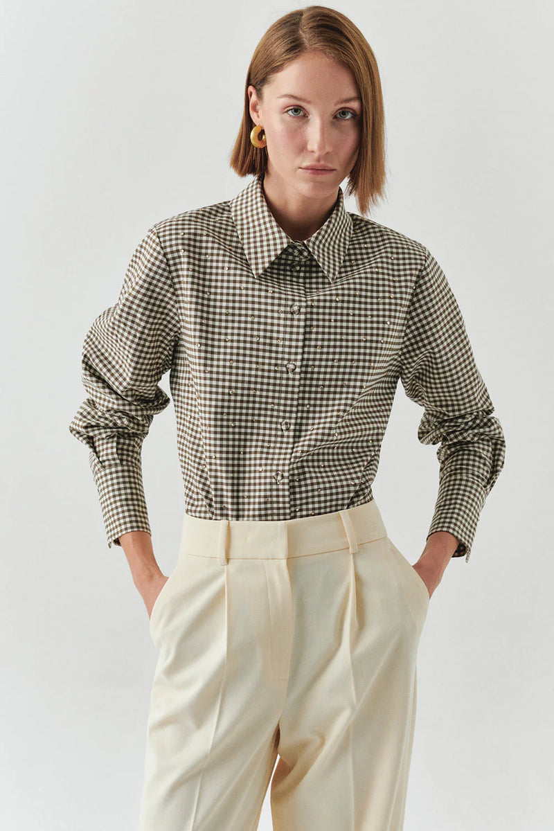 Jamie Poplin Gingham Button Down