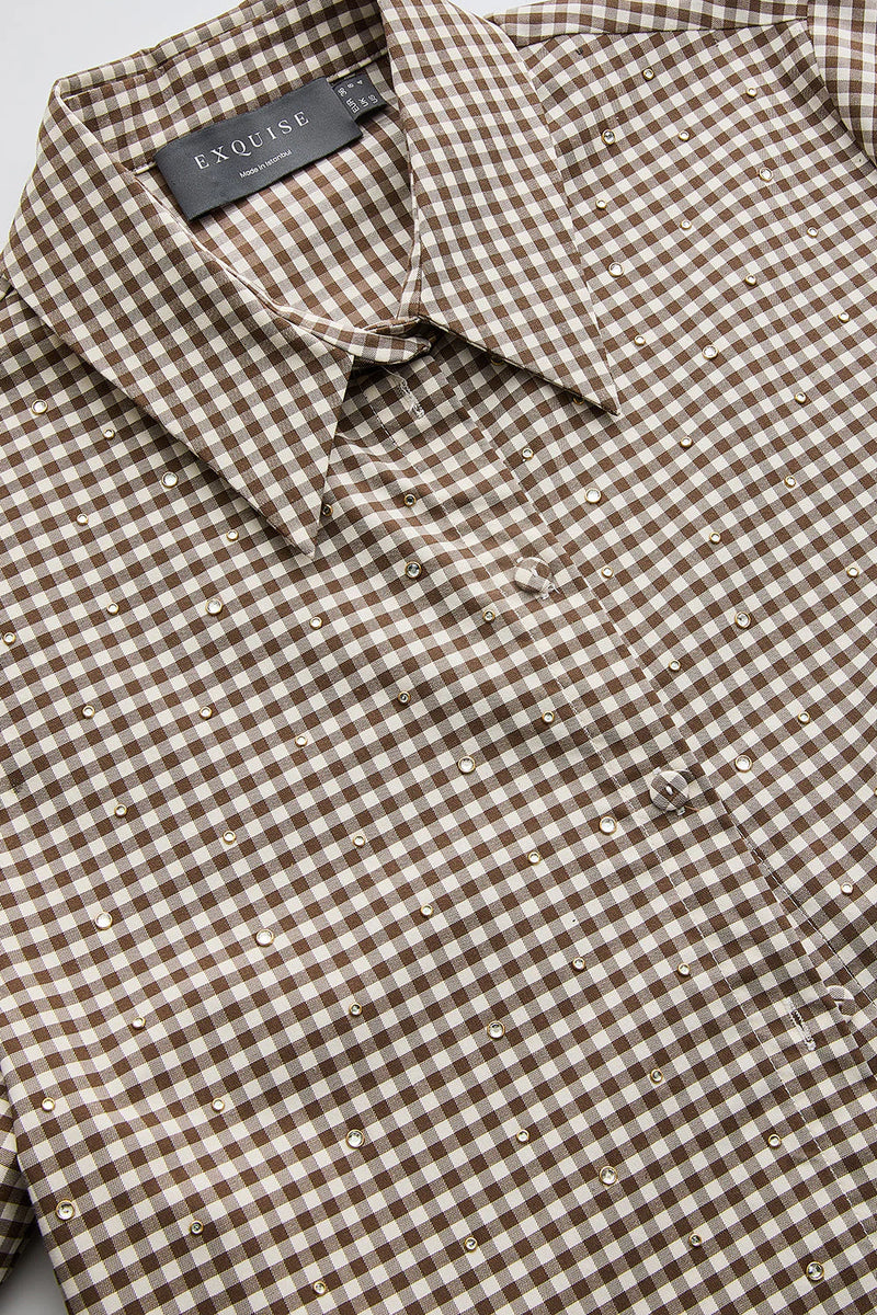 Jamie Poplin Gingham Button Down