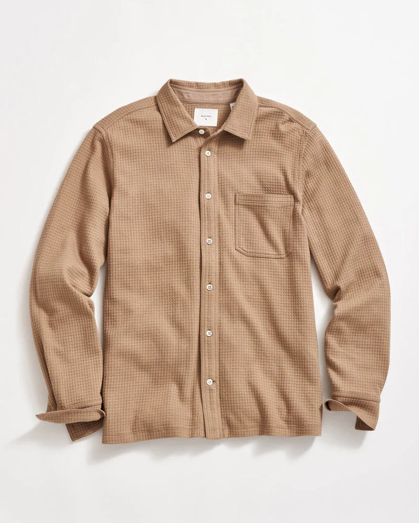 BILLY REID LONG-SLEEVE GRID KNIT TUSCUMBIA SHIRT