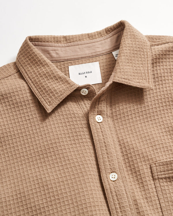 BILLY REID LONG-SLEEVE GRID KNIT TUSCUMBIA SHIRT