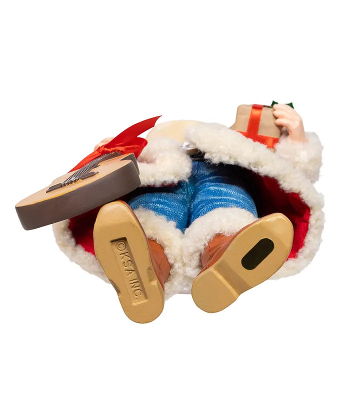 11" Fabriché™ Western Santa With Guitar