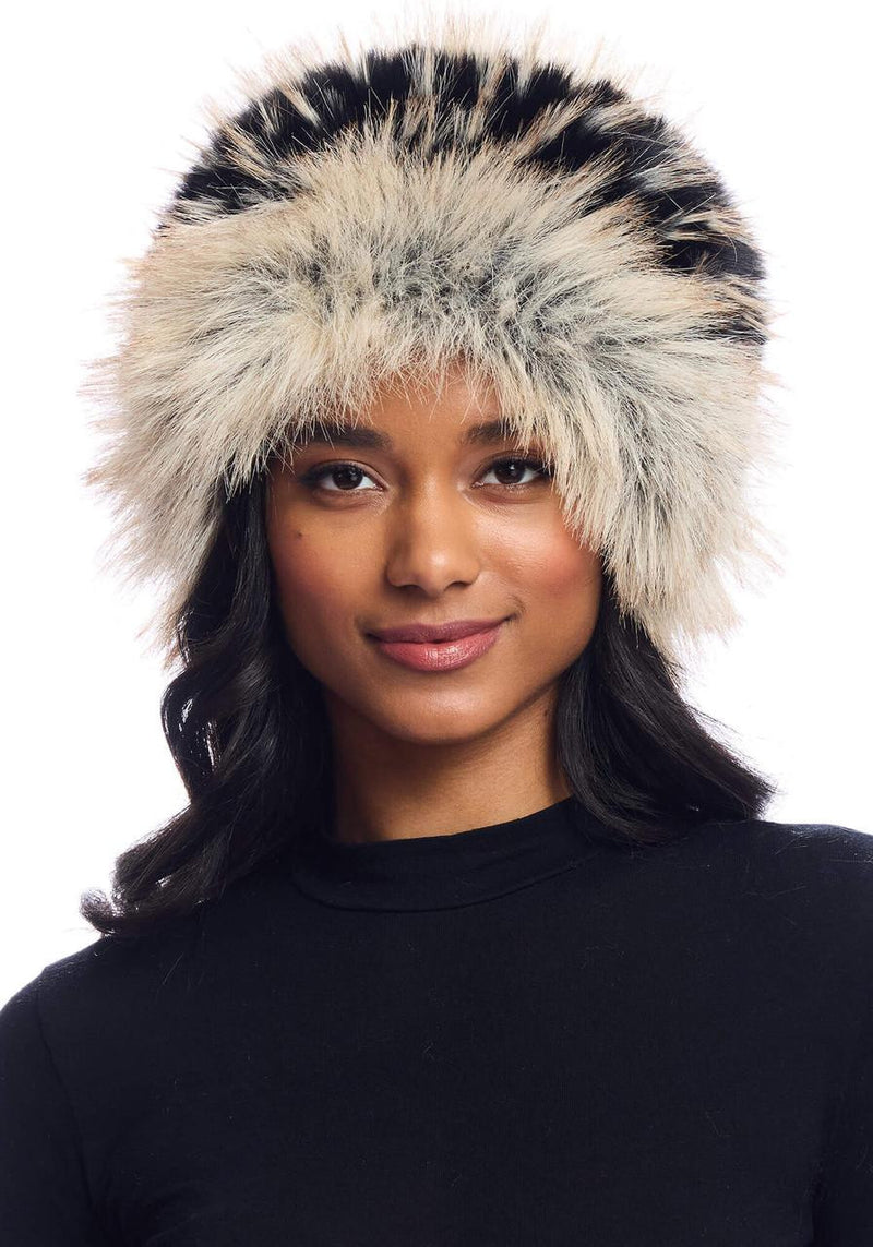 FABULOUS FURS Ivory Fox Faux Fur Cossack-Style Hat